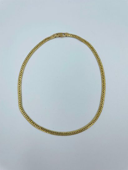 Necklace in yellow gold 18 carats (750) with...