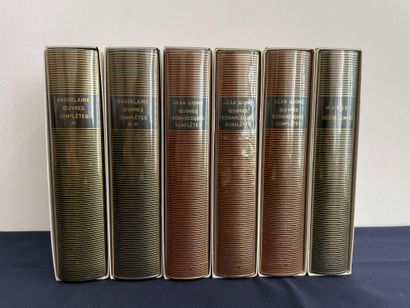 null LA PLEIADE, lot de 6 volumes comprenant : 

- Charles BAUDELAIRE, Œuvres complètes,...