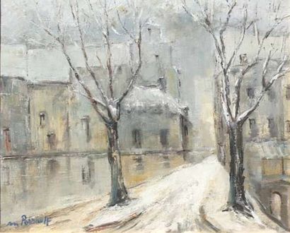 null Maurice PERRAULT (XXe siècle) :

L'hiver

Huile sur toile signée en bas à gauche,...