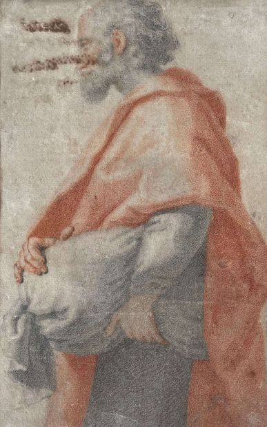 null Attributed to Matteo Rosselli (1578-1650): 

Old man with red coat, after Andrea...