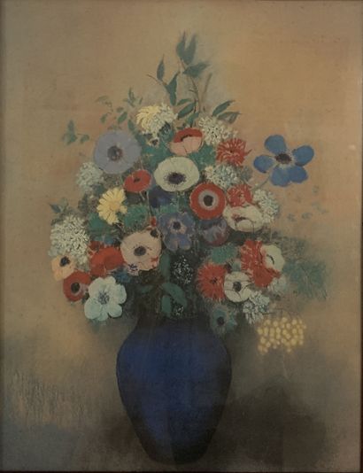 null Odilon REDON (1840-1916), after.

Bouquet of flowers.

Reproduction. 

40 x...