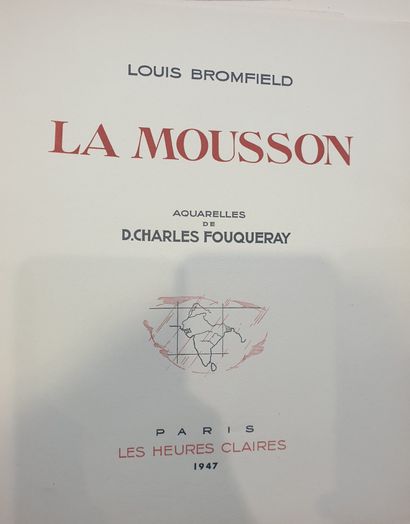 null Louis Bromfield, La mousson, illustré par D. Charles Fouqueray, Paris, les Heures...