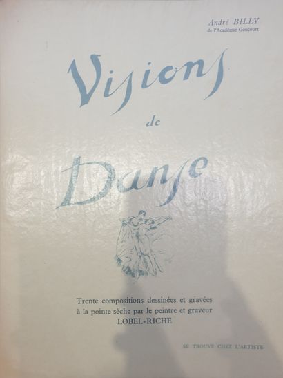 null André BILLY, Visions de danse, illustré de trente compositions dessinées et...
