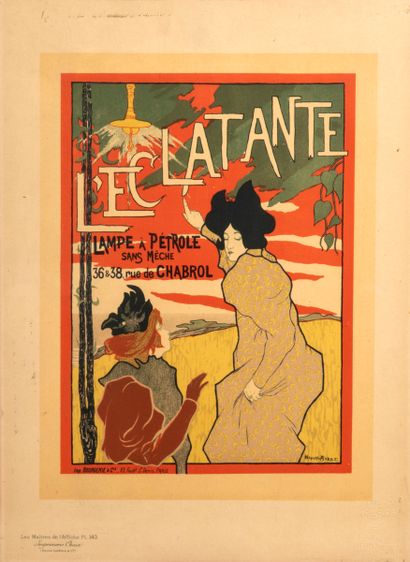 null Manuel ROBBE (1872-1936):
L'éclatante
Lithographic poster in colors signed in...