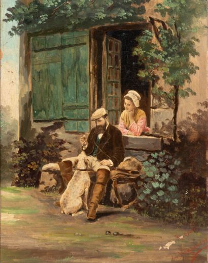 null Louis VERNANCHET (XIXe siècle), d’après Edmond RUDAUX (1840-1908) :
Couple et...