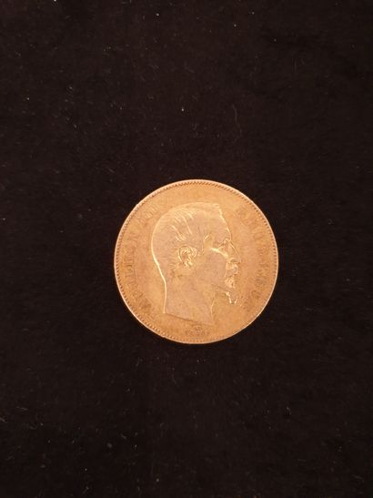 null Une pièce de 50 francs or (900 ) Napoléon III tête nue
1855
Modèle frappé entre...