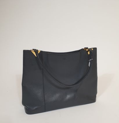 VALENTINO COUTURE: Black leather handbag,...