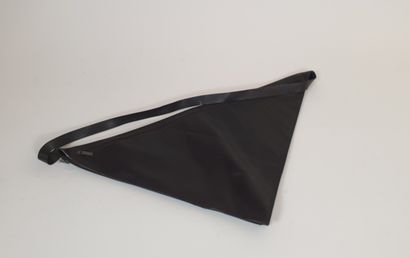 KRIZIA: Brown leather shoulder bag.