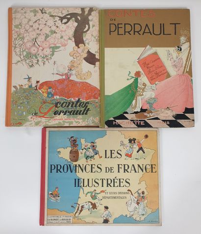 Set of three books: 
Contes de Perrault,...