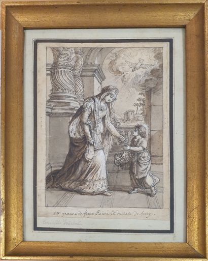null Claude Louis DESRAIS (Paris 1746 - 1816)
The Vision of Saint Joan of France,...