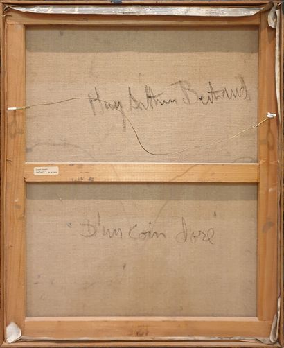 null Huguette ARTHUR-BERTRAND (1920-2005) : 
"D'un coin doré"
Huile sur toile signée...