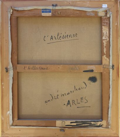 null André MARCHAND (1907-1997)
L'arlésienne
Huile sur toile signée en bas à droite....