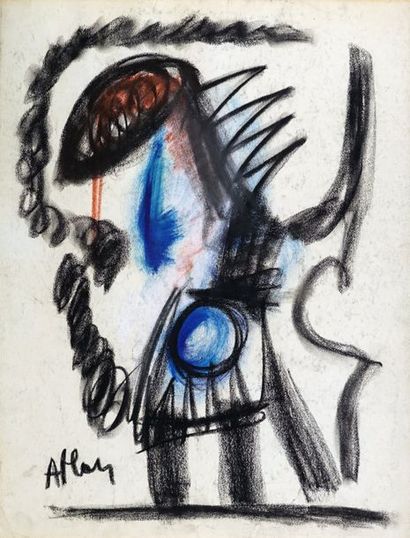 Jean-Michel Atlan (1913-1960) Jean-Michel ATLAN (1913-1960) 
Sans titre, 1950
Pastel...