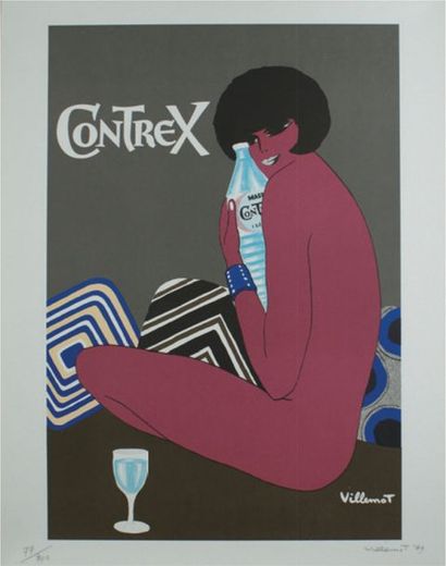 VILLEMOT Bernard (1911-1990) 
CONTREX.1979
Lithographie sur papier d'Arches - Signée...