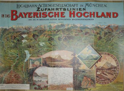 ANONYME ZUFAHRTS LINIEN in DAS BAYERISCHE HOCHLAND Art.Anstalt Müller, Aarau - 77...