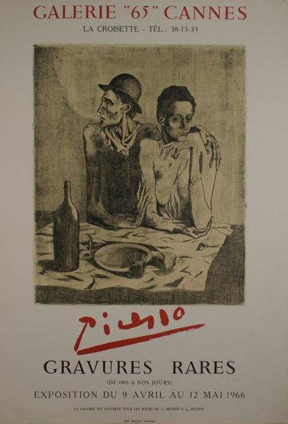 PICASSO Pablo (1881-1973) 
Ensemble de trois affiches.
Mourlot copyright et Devaye,...
