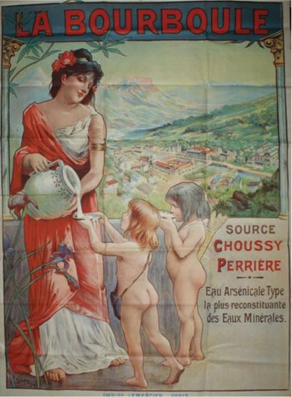 SIMONIDY Michel (1870-1933) 
LA BOURBOULE Imprimerie Lemercier, Paris - 148 x 110...