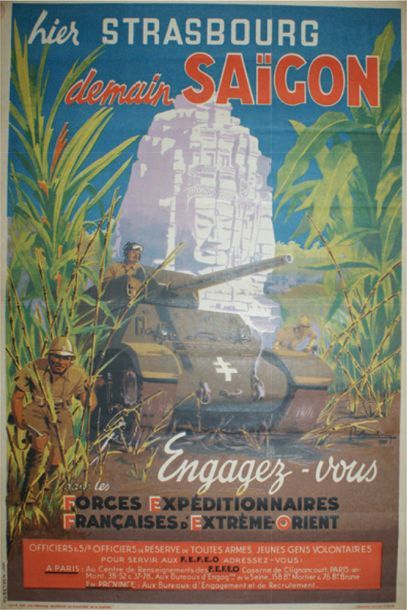 BAUDOUIN Pierre (1921-1971) 
Forces Expéditionnaires Françaises d'Extrême-Orient.
HIER...