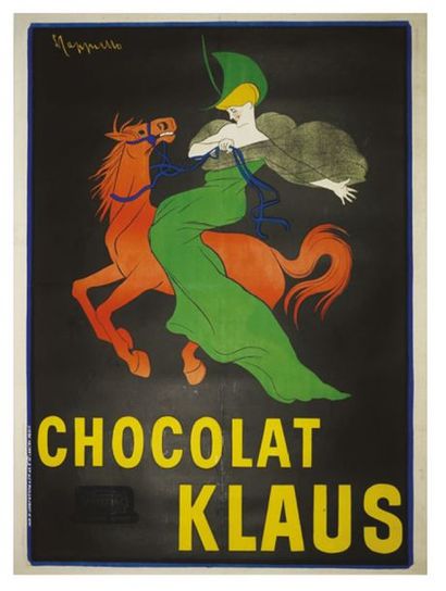 CAPPIELLO LEONETTO (1875-1942) 
CHOCOLAT KLAUS. 1903
Affiches artistiques P.Vercasson,...