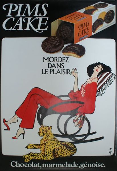 GRUAU René (1909-2004)(2 affiches) 
EMINENCE & PIMS CAKE. Vers 1975-1980
Imp.Chabrillac,...