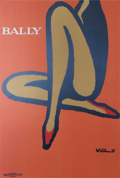 VILLEMOT Bernard (1911-1990) 
BALLY. 1967
Imprimerie de la Vasselais, Paris - 60...