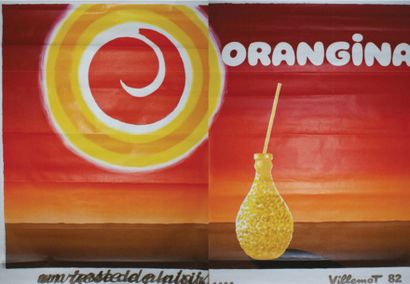 VILLEMOT Bernard (1911-1990) 
ORANGINA. 1982
Imp. IPA ( 2 feuilles) - 227 x 157 cm...