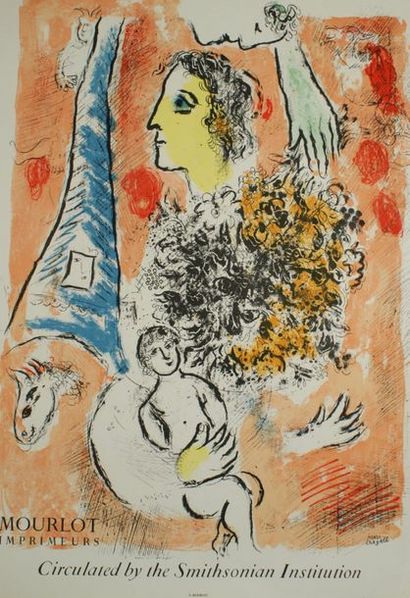 CHAGALL Marc (1887-1985) 
Set of three posters.
Mourlot Imp and Mourlot copyright...