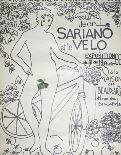 DIVERS (4 Affiches) SERIANO et LE VÉLO - CYCLES GITANE (2) - “LE TOUR 90ème anniversaire”...