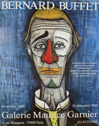 BUFFET Bernard (6 affiches) EXPOSITIONS MAURICE GARNIER, Toulouse (5) 1986, 1998,...
