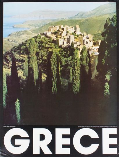 DIVERS (9 affiches) GRECE .“Thasos & Peloponnese”-DOUTRELEAU “Emprunt SNCF” (3 exemplaires)-ANONYME...