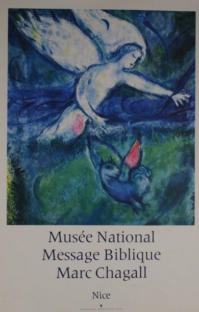 CHAGALL Marc (5 affiches) MUSÉE NATIONAL MESSAGE BIBLIQUE, Nice Imp.Mourlot (copyright),...