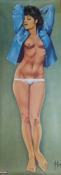 ASLAN (1930-2014) MIREILLE Imp.Lalande, Wissous - Postershop n° 21- 58 x 58 cm -...