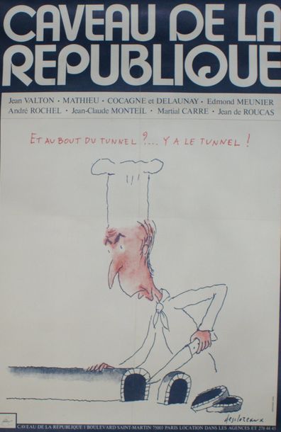 DESCLOZEAUX Jean-Pierre (né en 1938) (2 affiches) CAVEAU DE LA RÉPUBLIQUE.”L’année...