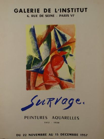 GALERIE DE L’INSTITUT, Paris SURVAGE.”PEINTURES-AQUARELLES 1912-1930”. Novembre-décembre...