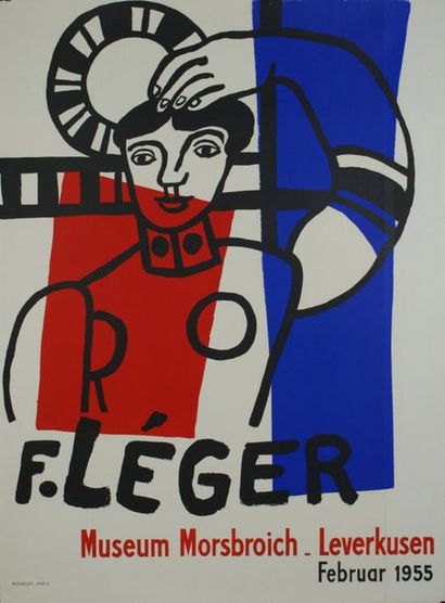 LÉGER Fernand (1881-1955) MUSEUM IN MORSBROICH-LEVERKUSEN. Februar 1955 Mourlot,...