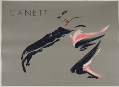 CANETTI (3 affiches) Printed in France - 60 x 90 cm (environ) - Non entoilées, assez...