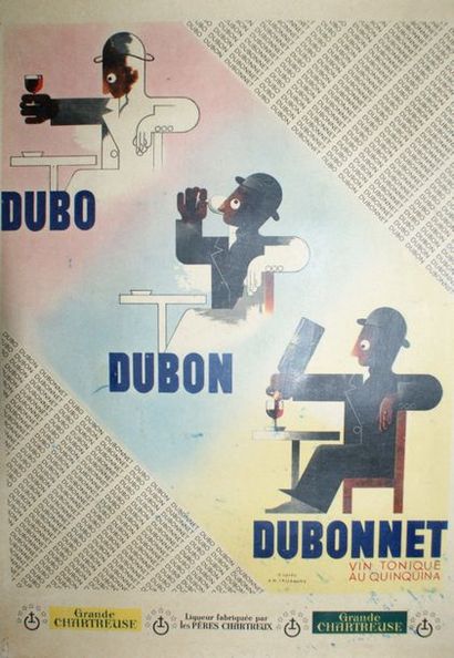 CASSANDRE A-M (d’après) DUBO-DUBON-DUBONNET Sans mention d’imprimeur - 35 x 25 cm...