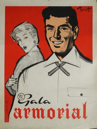 BRENOT Pierre-Laurent (1913-1998) (5 affichettes) KEMPF-VIN PRIMIOR-GALA ARMORIAL...