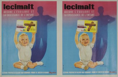 GAILLARD Emmanuel (4 affiches) VITAPOINTE - LECIMALT.”EQUILIBRE ET CROISSANCE DE...