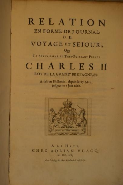 null Relation en forme de journal du voyage et séjour de Charles II en Hollande 
Un...