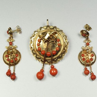 Set consisting of a pendant brooch and a...