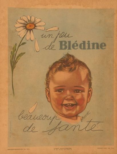 GERMAINE BOURET Ensemble de quatorze documents Dont Revue Elle avec publicité Blédine,...