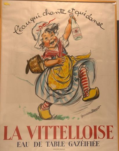 Germaine BOURET d’après. L’eau qui chante et qui danse, La Vittelloise. c. 1950.(Imp....
