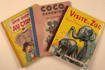 GERMAINE BOURET Coco reporter, Visite au zoo, Une Soirée au cirque, Le Petit chaperon...