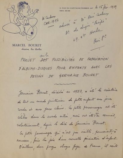 null Edition de livres-disques illustrés d’après Germaine BOURET par la Compagnie...