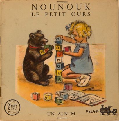GERMAINE BOURET Ensemble de quatre éditions de l’album Nounouk chez (Arc-en-Ciel,...