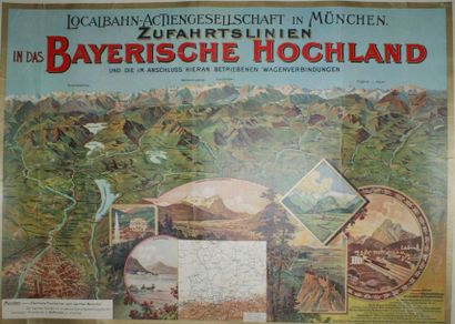 ANONYME ZUFAHRTS LINIEN in DAS BAYERISCHE HOCHLAND Art.Anstalt Müller, Aarau - 77...