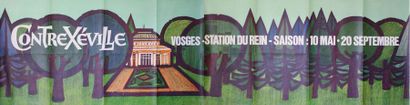 ANONYME CONTREXÉVILLE, Vosges.”STATION DU REIN” Lalande-Courbet, Wissous (offset)...