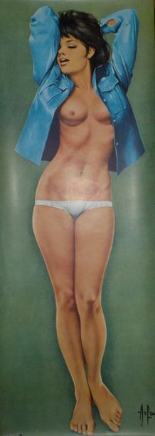 ASLAN (1930-2014) MIREILLE Imp.Lalande, Wissous - Postershop n° 21- 58 x 58 cm -...