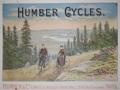 ANONYME HUMBER CYCLES. The Dangerfield printing company, London - 55 x 74 cm - Entoilée,...